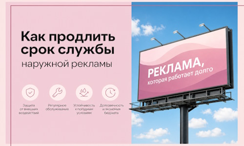 Как продлить срок службы наружной рекламы в  Боровичах