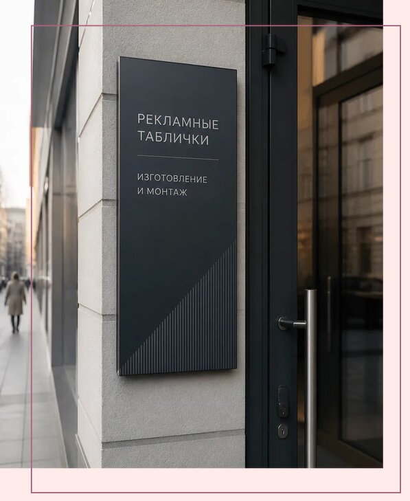 Рекламные таблички в Боровичах по цене от 4690 р. | Аванза-Брв