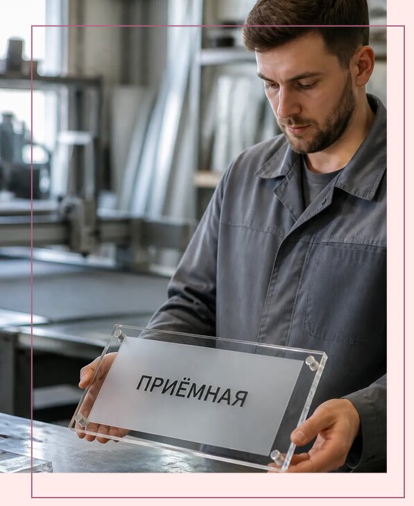 Таблички из оргстекла на заказ в Боровичах от 4065 р. | Аванза-Брв