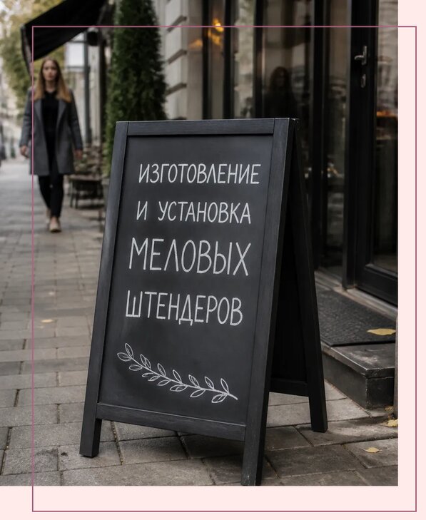 Меловые штендеры в Боровичах по цене от 6775 р. | Аванза-Брв